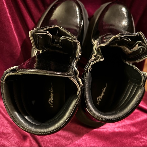 3.1 Phillip Lim Patent Leather Combat Boot - Picture 6 of 9